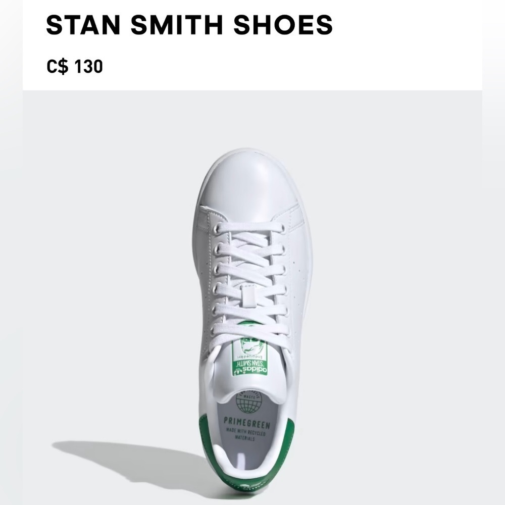 ❤️ HOT PICK ❤️ NWT Size US5.5 - Adidas Stan Smith Shoes (white/green)